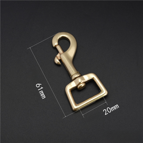 Карабин поворотный Латунь JZ-0022 фото 4