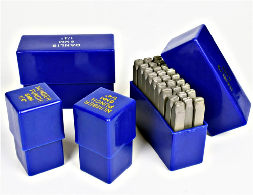 Штампы для тиснения по коже Латинский алфавит 3-6 мм Тайвань фото 3