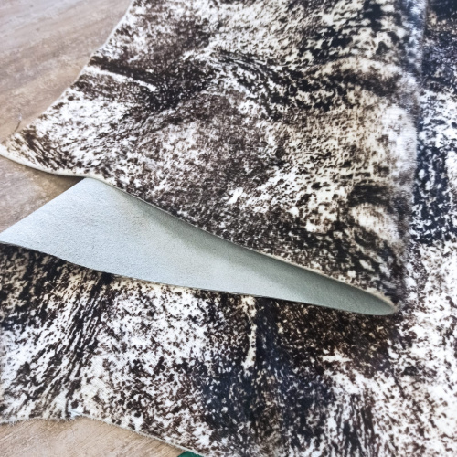 Кожа с ворсом 1,3-1,5 Снежный барс Италия фото 3