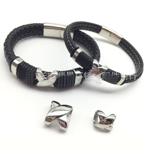 Бусины 5х3 мм для плоских браслетов Перекрестие Сталь | Галерея фото | Pava.pro Бусины 5х3 мм для плоских браслетов Перекрестие Сталь BR-B92 - фото товара