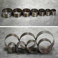 Штанцформа (вырубной штамп) для кругов, набор 7 шт.