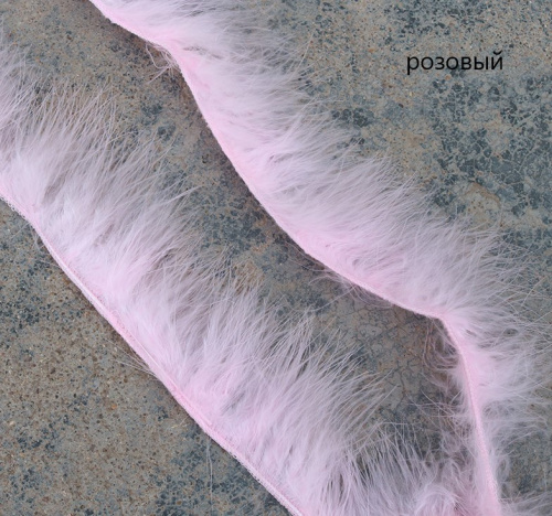 Пух индейки на ленте 10 см фото 3