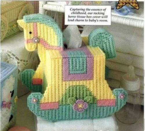 Набор для объемной вышивки Салфетница Лошадка для детской комнаты  3D SJ-A061 - фото товара фото 6