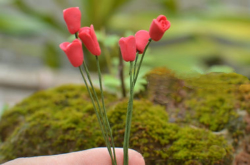 Цветы для букетов для кукольного домика фото 6