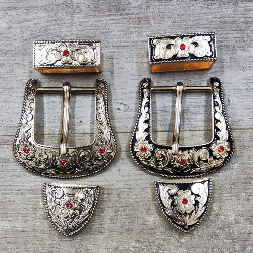 Комплект фурнитуры для ремня 38 мм со стразами JSD38A фото 3