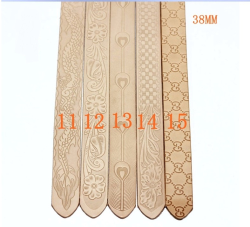 Заготовка для ремня раст. дубл. 38 мм толщ. 3,7 мм с тиснением Италия 11-55 фото 14