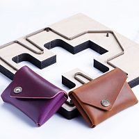 Штанцформы (вырубные штампы) Кошелек 2  - купить для кожевенного хобби