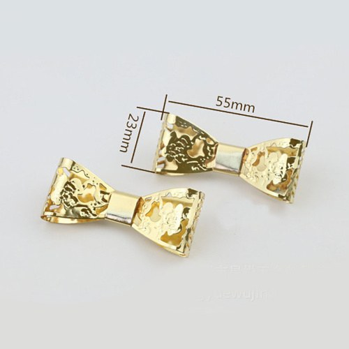 Зажим декоративный Бантик-бабочка ажурный  HF ZA-55 - фото товара фото 3