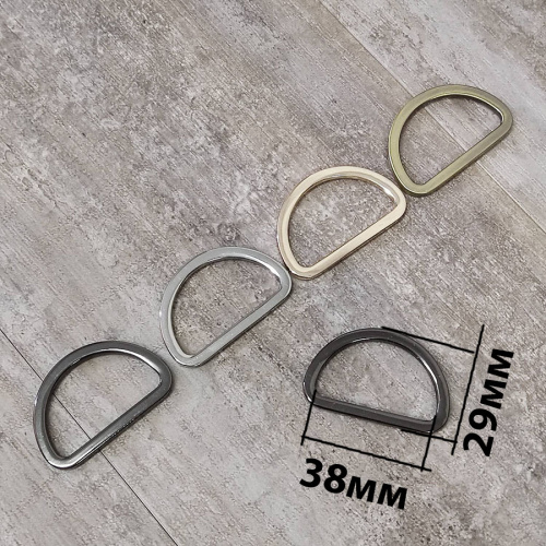 Полукольцо D-образное 16-38 мм плоское литое фото 20