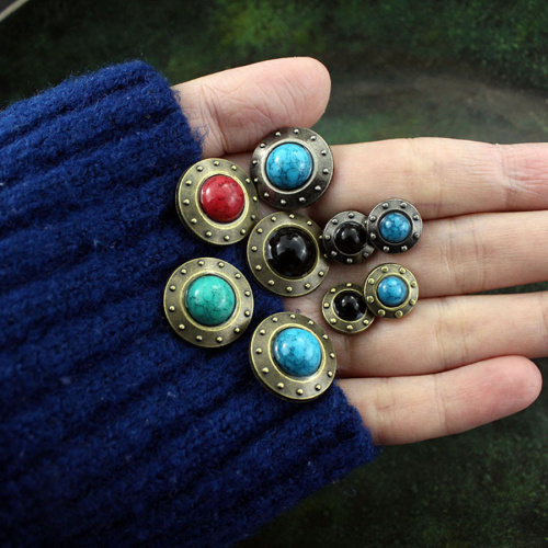 Кончо для кожаных изделий 11 и 19 мм с декоративными вставками фото 2 Кончо для кожаных изделий 11 и 19 мм с декоративными вставками фото 2