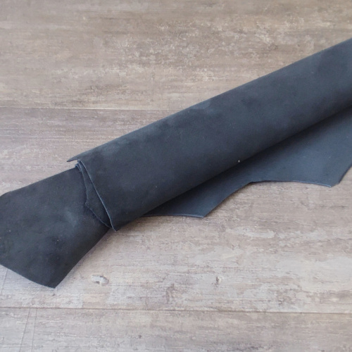 Замша натуральная 1,0 мм Серый Италия фото 4