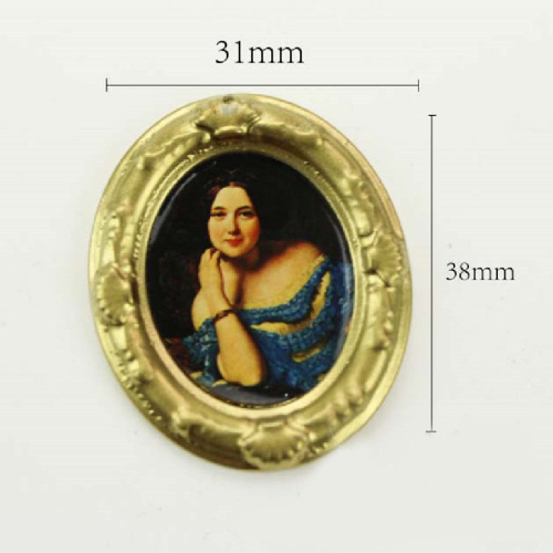 Картины в овальной рамке для кукольного домика Миниатюра 1:12 фото 2 Картины в овальной рамке для кукольного домика Миниатюра 1:12 фото 2