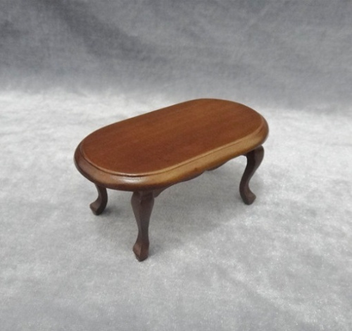 Столик для кукол овальный Орех/Махагон Миниатюра 1:12 фото 2 Столик для кукол овальный Орех/Махагон Миниатюра 1:12 фото 2