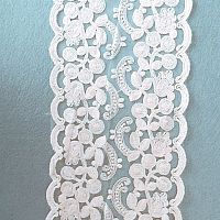 Кружево пэ Цветочный орнамент 16 см  - купить для кожевенного хобби