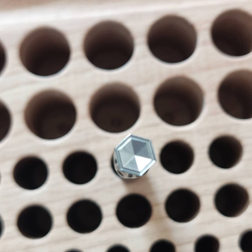 Штамп для тиснения по коже Соты нерж. сталь  YM_Cell - фото товара фото 2