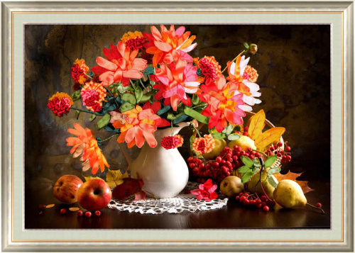 Набор для вышивки лентами Осенний букет   - фото товара