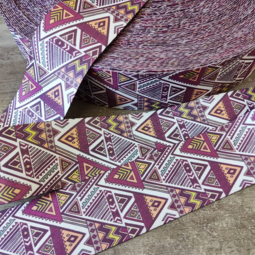 Лента ременная стропа 50 мм Графика п/э  L-JUN49 - фото товара