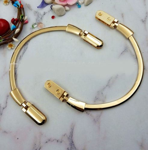 Ручки для сумки с ручкодержателями Золото, пара  K176 - фото товара фото 3