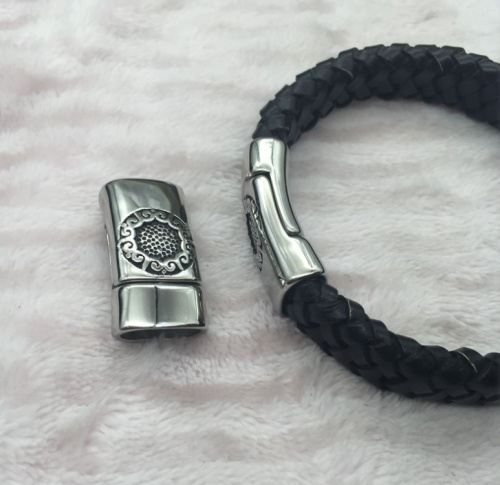 Замок 12х6 мм для плоских браслетов Подсолнух  BR-zB40 - фото товара фото 2