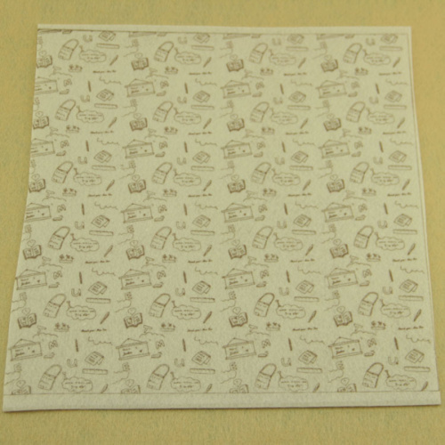 Фетр жесткий 1 мм 30х30 см принт Домики фото 5