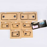 Штанцформы (вырубные штампы) для портмоне Контур Шов на акриле  - купить для кожевенного хобби