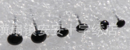 Глазки-гвоздики черные плоские 10 шт. фото 3 Глазки-гвоздики черные плоские 10 шт. фото 3