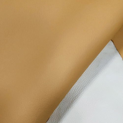 Кожа Флотер двухсторонний 1,8-2,0 Бежевый/Молочный Италия фото 3