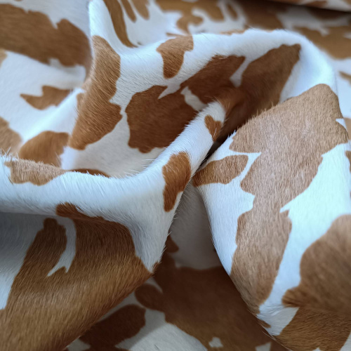 Кожа с ворсом КРС 1,1 мм Корова светло-рыжая фото 7