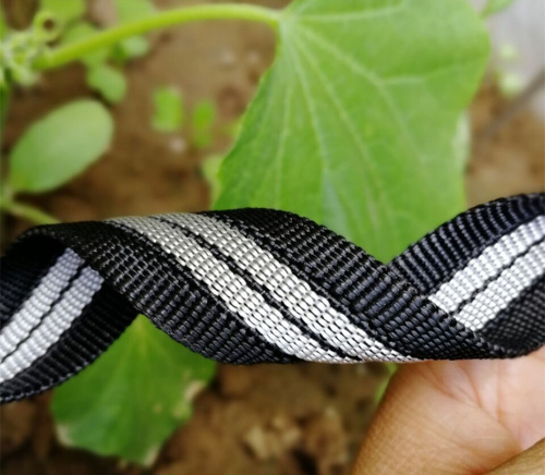 Лента ременная 25 мм с полоской Черный /Коричневый фото 4