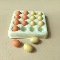 Миниатюра куриные яйца для кукол  - купить для кожевенного хобби