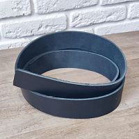 Заготовка для ремня комб. дубл. 39 мм толщ. 3,8 мм Темно-синий  - купить для кожевенного хобби