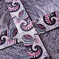 Лента ременная стропа 38 мм Пейсли  - купить для кожевенного хобби