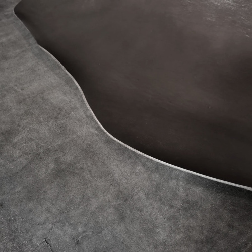 Кожа Чепрак 4,0-4.5 мм комб. дубл. Черный фото 3