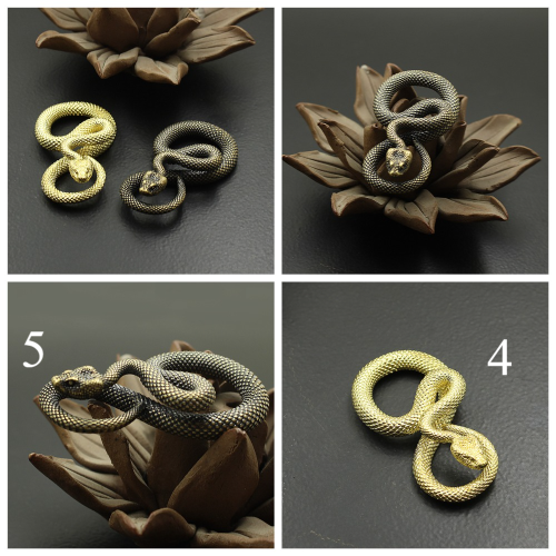 Подвеска латунная Змея фото 4
