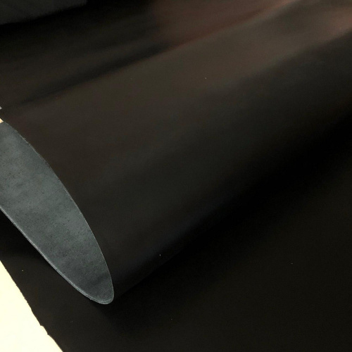 Кожа КРС 1,2-1,4 мм пылевидная с покр. Черный фото 3