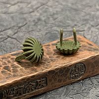 Зажим декоративный Хризантема Антик Латунь