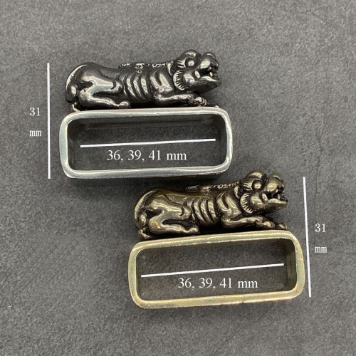 Шлевка для ремня Зверь Латунь фото 6