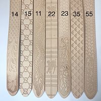 Заготовка для ремня раст. дубл. 38 мм толщ. 3,7 мм с тиснением Италия 11-55