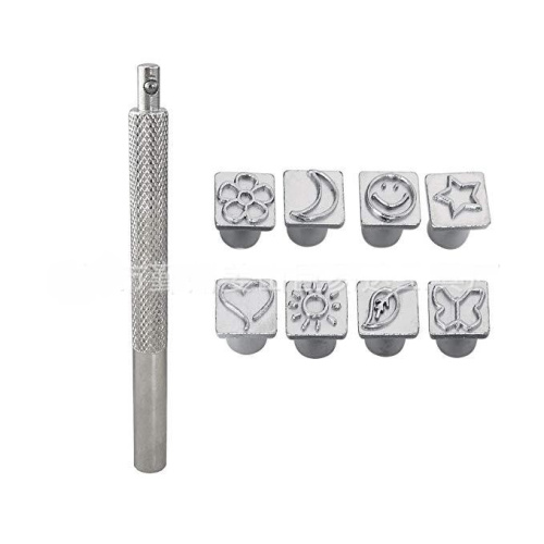 Штампы для тиснения по коже набор 8 штук | Галерея фото | Pava.pro Штампы для тиснения по коже набор 8 штук LQ T-080 - фото товара