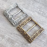 Пряжка для ремня декоративная винтажная ZK-052