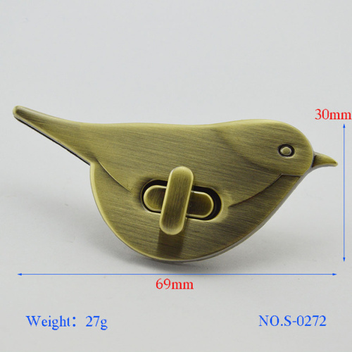 Застежка декоративная для сумки Птичка S-0272 фото 2 Застежка декоративная для сумки Птичка S-0272 фото 2