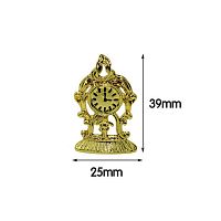 Часы настольные в золотом корпусе для румбокса Миниатюра 1:12  - купить для кожевенного хобби