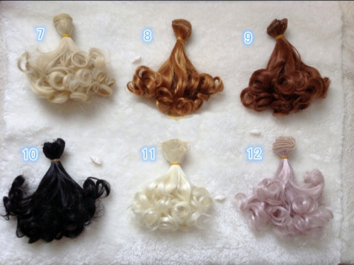 Трессы для кукол 15 см Кудри фото 2