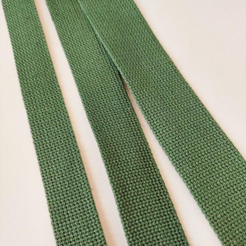 Лента ременная стропа 15-48 мм толщ. 2 мм хб Хаки фото 4