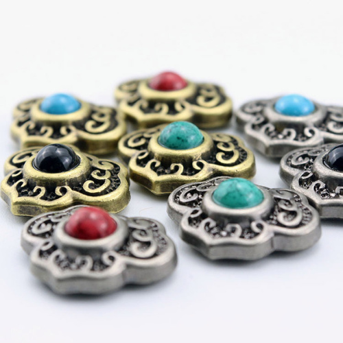 Кончо для кожаных изделий 20 мм Ruyi с декоративными вставками фото 5 Кончо для кожаных изделий 20 мм Ruyi с декоративными вставками фото 5