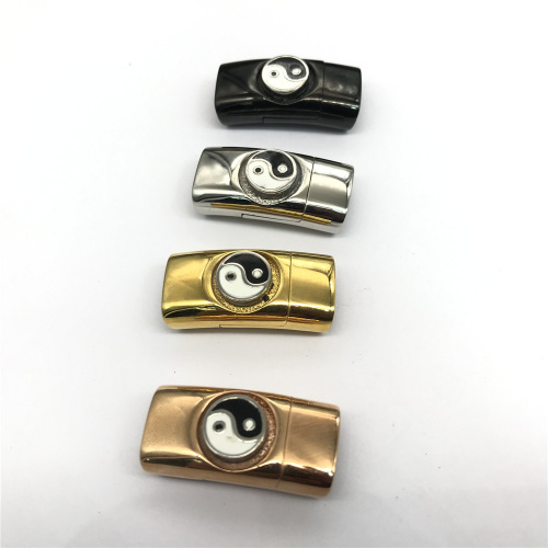 Замок 12х6 мм для плоских браслетов Сталь Инь - Ян фото 4 Замок 12х6 мм для плоских браслетов Сталь Инь - Ян фото 4