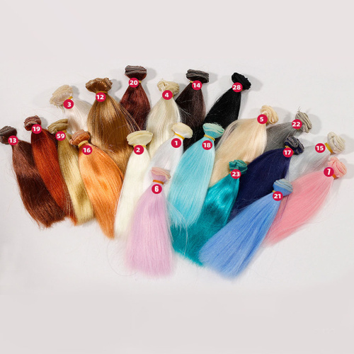 Трессы для кукол 15 см Прямые Блеск BJD   фото 4