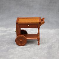 Тележка сервировочная для кукол Орех  - купить для кожевенного хобби