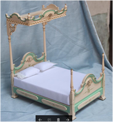 Миниатюра для кукол Кровать двухместная Премиум | Галерея фото | Pava.pro Миниатюра для кукол Кровать двухместная Премиум - фото товара