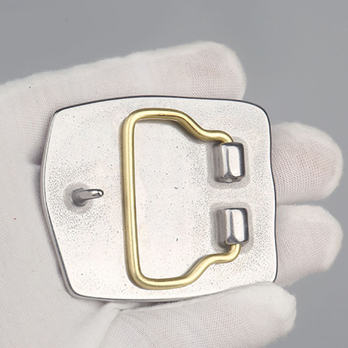 Пряжка 39 мм латунная с шипом Спираль  PR 40L B091 - фото товара фото 2